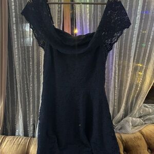 Elegant Black Lace Dress